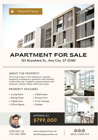 Canva Real Estate Flyer Template