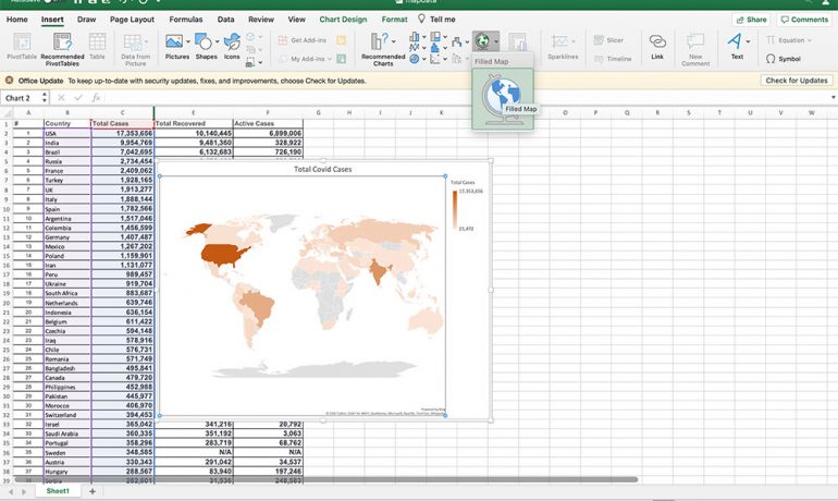 Create Heat Maps with Excel