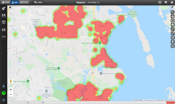 Customer Location Heat Maps