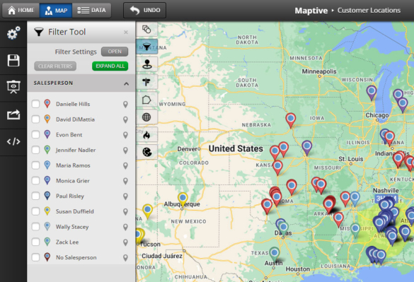 Map Filter Tool