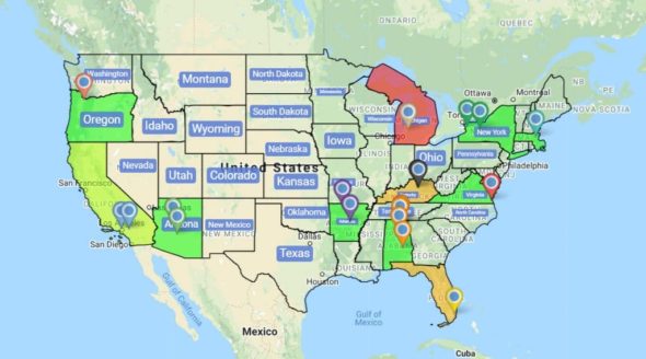 Maps for Presentations - Custom State Boundary Map Example