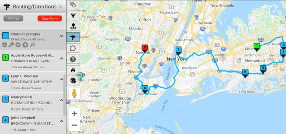 Route for Supply Chain Use Case - Mapping Software