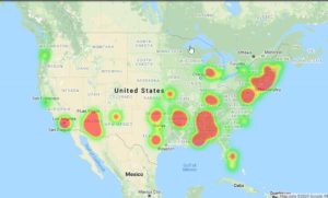 Sales Density Map - Geo Maps