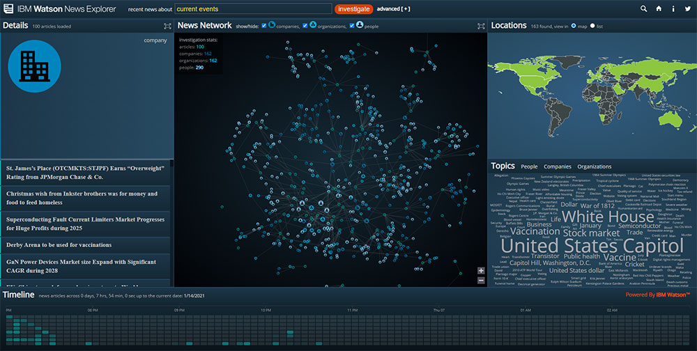 Watson News Explorer