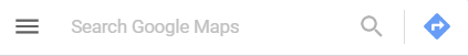 Google Maps Search Bar