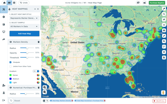 Heat Map Data Visualization